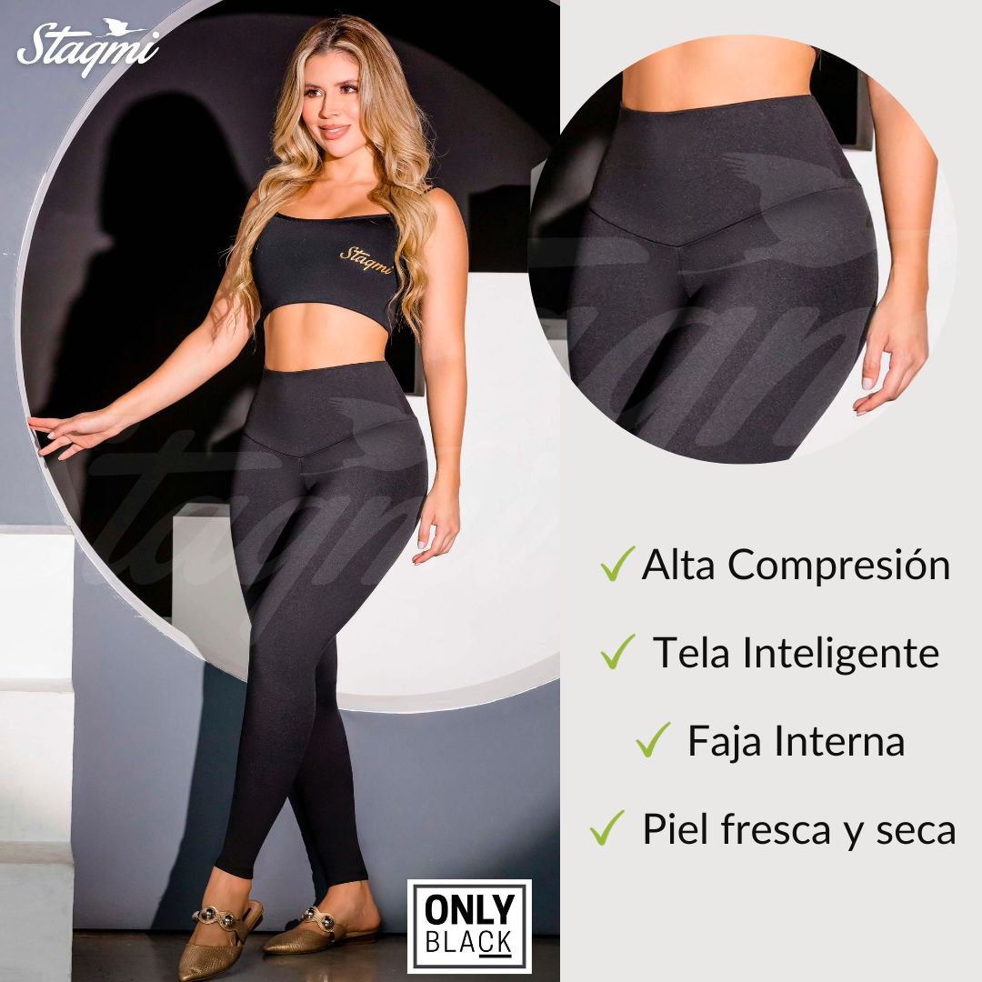 Legging Con Faja Interna en Powernet